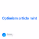 Optimism article mint