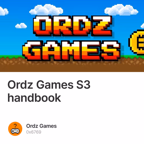 Ordz Games S3 handbook