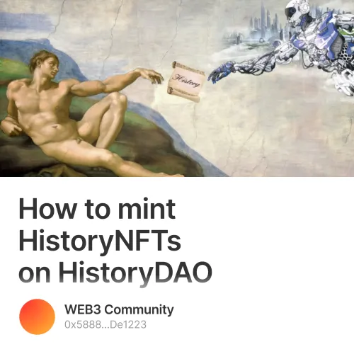 How to mint HistoryNFTs on HistoryDAO  90/500