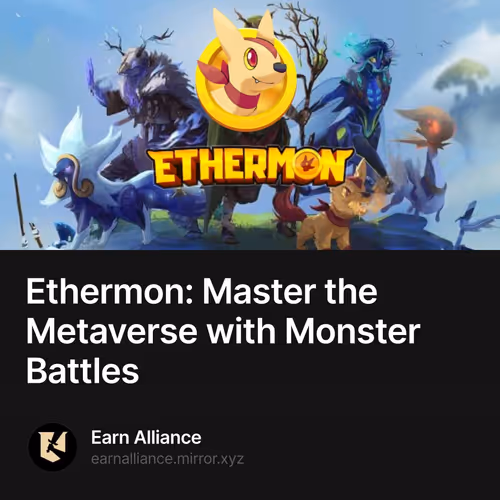 Ethermon: Master the Metaverse with Monster Battles
