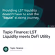 Tapio Finance: LST Liquidity meets DeFi Utility