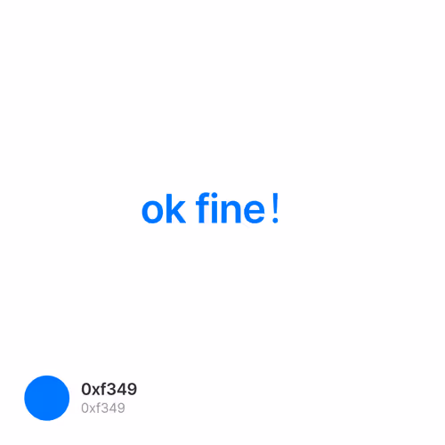 ok fine！