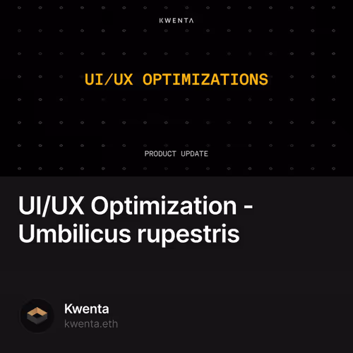 UI/UX Optimization - Umbilicus rupestris