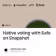 Native voting with Safe on Snapshot