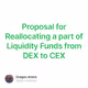Proposal for Reallocating a part of Liquidity Funds from DEX to CEX