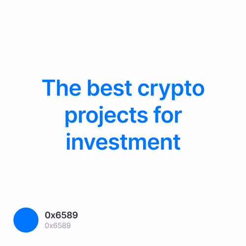 The best crypto projects for investment