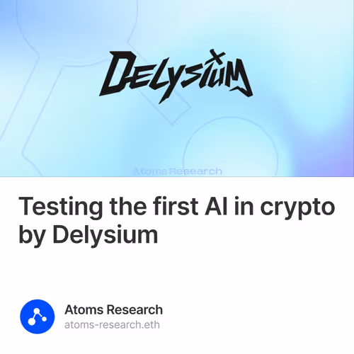 Testing the first AI in crypto by Delysium