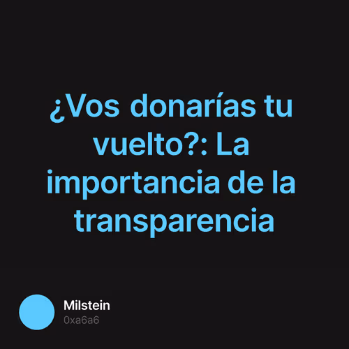¿Vos donarías tu vuelto?: La importancia de la transparencia