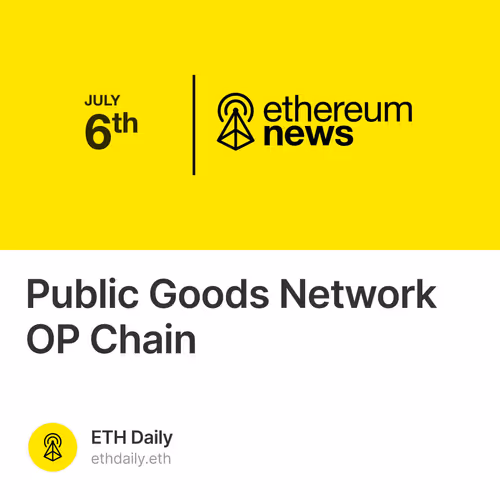 Public Goods Network OP Chain