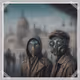 Masked friends in Budapest