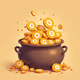 Pot of coins