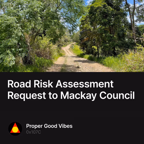 Road Risk Assessment Request to Mackay Council
