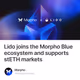 Lido joins the Morpho Blue ecosystem and supports stETH markets