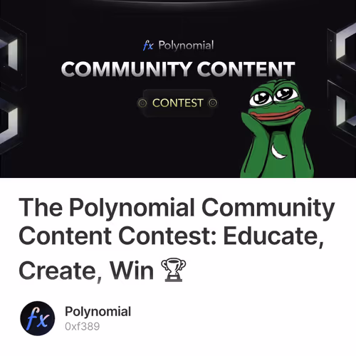 The Polynomial Community Content Contest: Educate, Create, Win 🏆