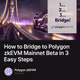 How to Bridge to Polygon zkEVM Mainnet Beta in 3 Easy Steps