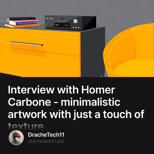 Interview with Homer Carbone - minimalistic artwork with just a touch of texture