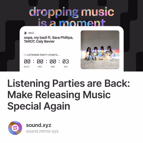 Listening Parties are Back: Make Releasing Music Special Again