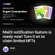 Mail3 notification feature is ready now Turn it on to claim limited NFTs
