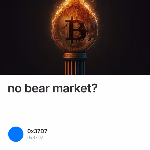 no bear market?