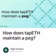 How does tapETH maintain a peg?