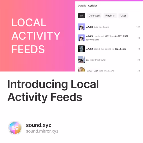 Introducing Local Activity Feeds