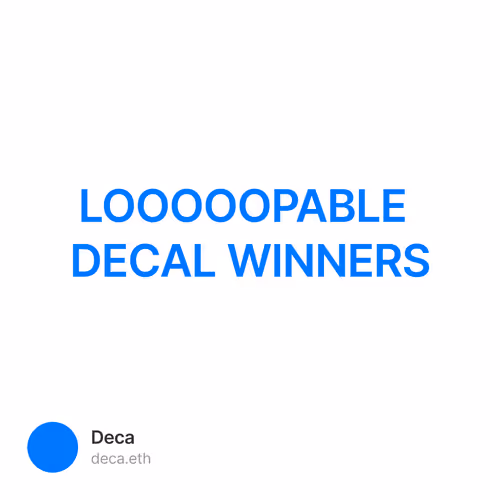 LOOOOOPABLE DECAL WINNERS