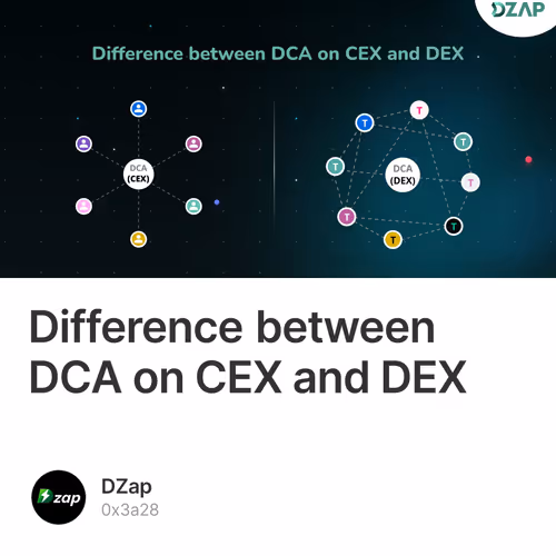 Difference between DCA on CEX and DEX