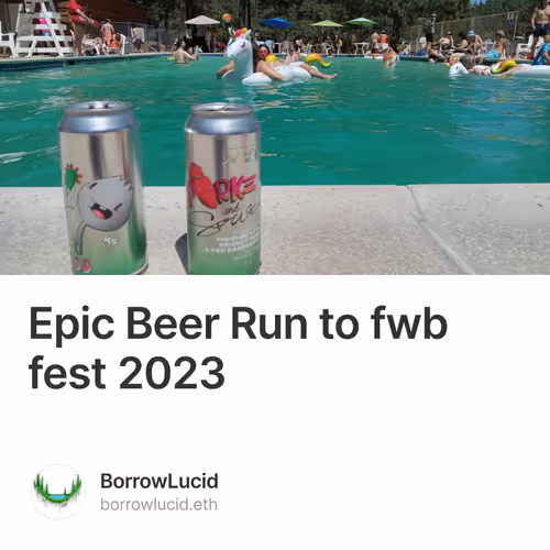 Epic Beer Run to fwb fest 2023