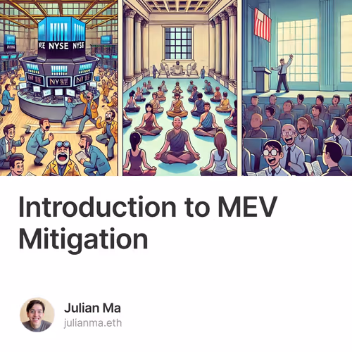 Introduction to MEV Mitigation