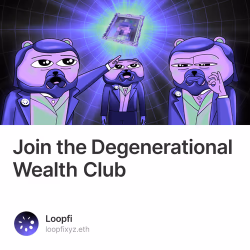 Join the Degenerational Wealth Club