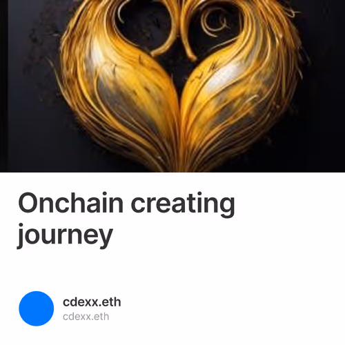 Onchain creating journey