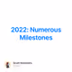 2022: Numerous Milestones