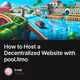 How to Host a Decentralized Website with pool.limo