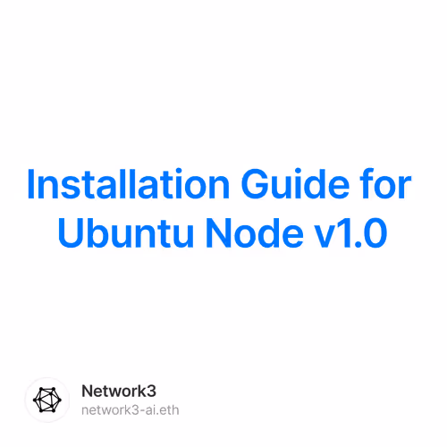 Installation Guide for Ubuntu Node v1.0