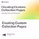 Creating Custom Collection Pages