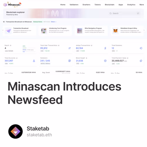 Minascan Introduces Newsfeed