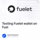 Testing Fuelet wallet on Fuel