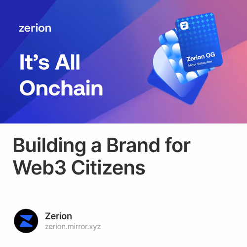 Building a Brand for Web3 Citizens
