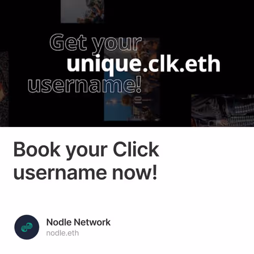 Book your Click username now!