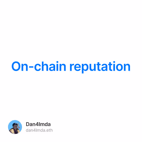 On-chain reputation