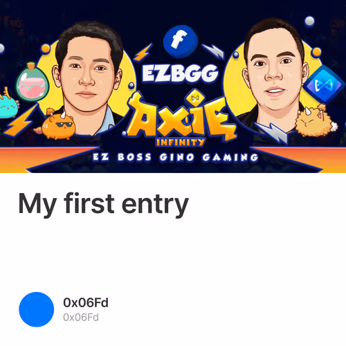 My first entry