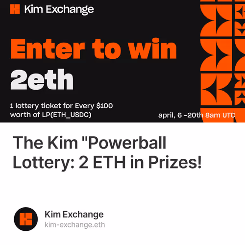 The Kim "Powerball Lottery: 2 ETH in Prizes!