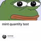 mint quantity test