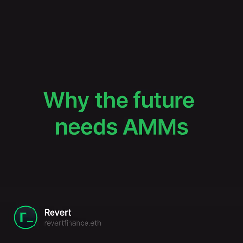 Why the future needs AMMs