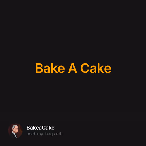 Bake A Cake