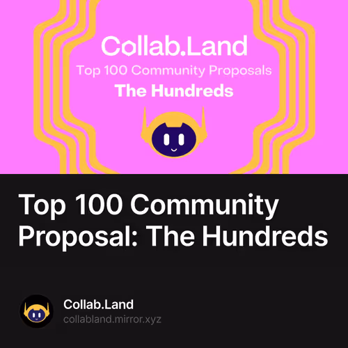 Top 100 Community Proposal: The Hundreds