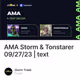 AMA Storm & Tonstarer 09/27/23 | text