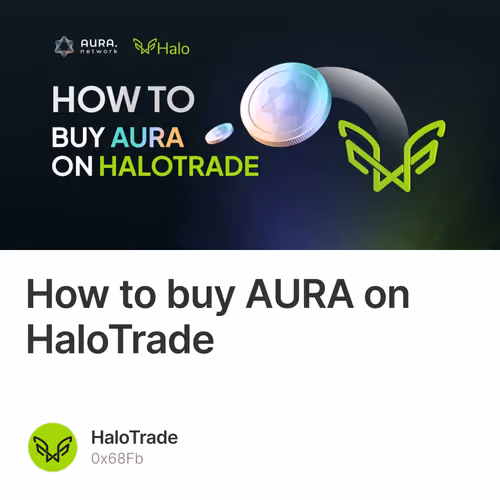 How to buy AURA on HaloTrade