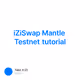 iZiSwap Mantle Testnet tutorial