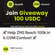 🚀 Help ZNS Reach 100k in X.COM Contest! 🚀